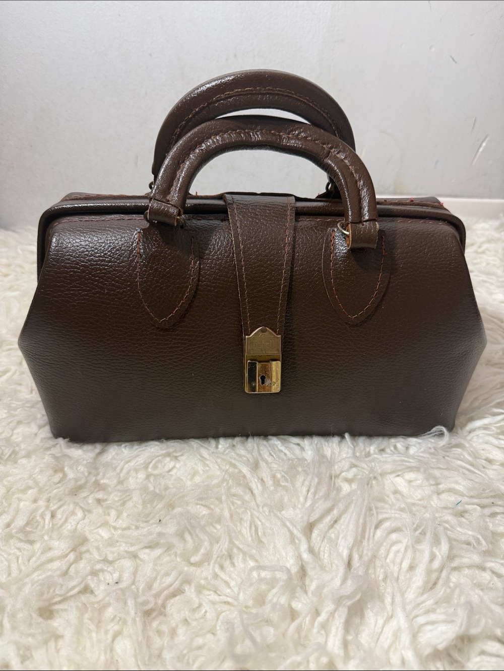 Vintage Schell 1885 Classic Brown Leather Doctor Bag